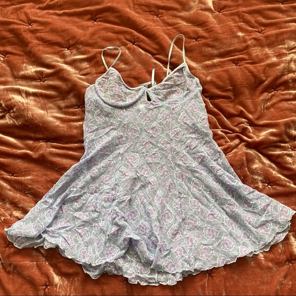 Lavender and Pastel Blue Lingerie
